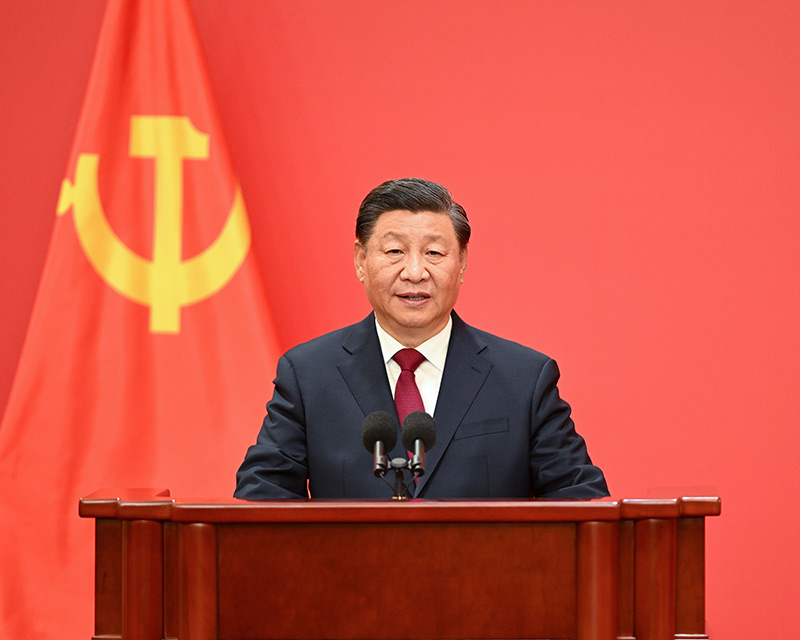 Xi Jinping : 항상 사람들을 위해 모든 것을 주장하고 사람들을 의지하고 툰코 집주인 딸내미 스타일의 현대화로 툰코 집주인 딸내미 국가의 큰 회춘을 포괄적으로 홍보